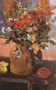 Paul Gauguin Still life with flowers (mk07) USA oil painting reproduction